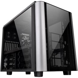 Carcasa Thermaltake Level 20 VT, Mini Tower, fara sursa, mATX, Black/Silver