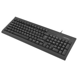 Tastatura NATEC MORAY, layout US, card SMART ID, USB, Negru