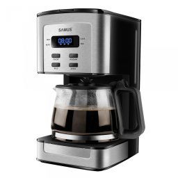 Filtru de cafea Samus Tempora, Timer, 800W, inox