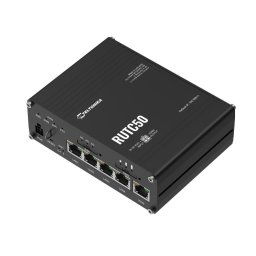 Router Wireless Teltonika RUTC50 5G, 2 SIM, 3,4 Gbps, 5 porturi Gigabit