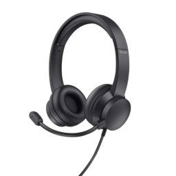 Casti cu microfon Trust Ayda, 3.5mm jack, Black