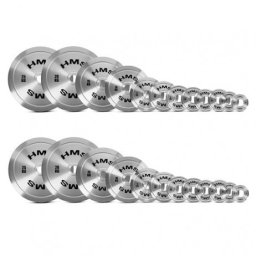 Set greutati olimpice otel HMS TOS 2 x 0.25 - 25 KG (168 KG)