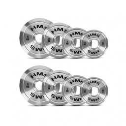 Set greutati olimpice otel HMS TOS 2 x 1.5 - 5.0 KG (22 KG)