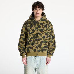 Hanorac A BATHING APE 1St Camo Heavy Wash Cropped Fit Zip Hoodie UNISEX Green