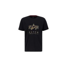 ALPHA INDUSTRIES Tricou 'Camo PP T' maro / kaki / verde amestecat / negru
