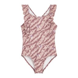 PLAYSHOES Costum de baie întreg galben auriu / lila / mauve / alb