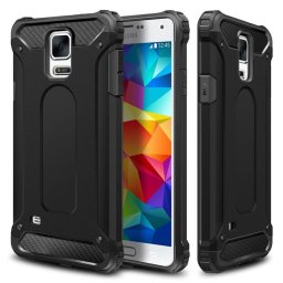 Husa Husa pentru Samsung Galaxy S5 G900 Techsuit Hybrid Armor - Black