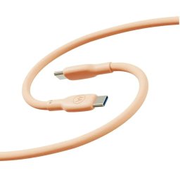 USB-Type-C USB Type-C (USB 2.0), 5A, lungime 2m, Silicone Cable - Peach Fuzz