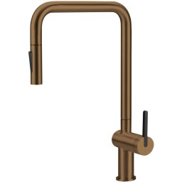 MOMI Baterie Bucătărie cu Pipă Extractibilă – Bronz Periat (BKM_C73N)