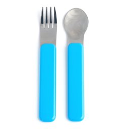 Set Tacamuri Copii Argint Ursulet Bleu