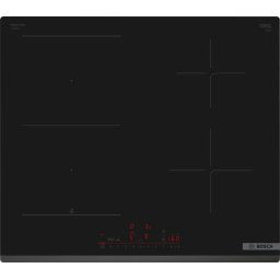 Plita incorporabila Bosch Seria 6 PVS631HB1E, Inductie, 4 zone de gatit, Combi Zone, Conectivitate hota, Power Boost, Home Connect, 60cm, Negru