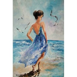 PICTURA IN ULEI PE PINZA Belu Tatiana - TB 10 40cm x 60cm