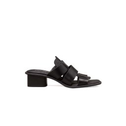 CALVIN KLEIN Sandale Heel Square Mg Lth YW0YW01702 0GJ triple black