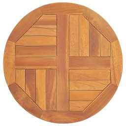 Blat de masa, 50 cm, lemn masiv de tec, rotund, 2,5 cm GartenMobel Dekor