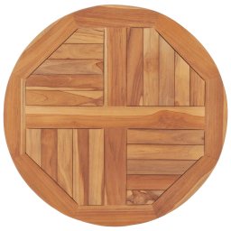 Blat de masa, 60 cm, lemn masiv de tec, rotund, 2,5 cm GartenMobel Dekor