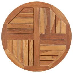 Blat de masa rotund, 70 cm, lemn masiv de tec, 2,5 cm GartenMobel Dekor