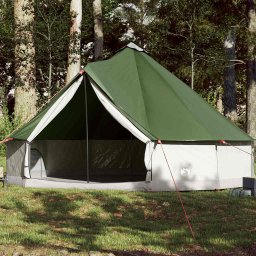 Cort de familie Tipi pentru 12 persoane, verde, impermeabil GartenMobel Dekor