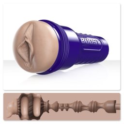 Fleshlight Boost Bang Vagin Hiper-realist Complet Nou Culoare Deschisa Senzatie Intensa de Suctiune + GRATUIT Lubrifiant Fleshlight 30 ml