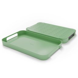 Tava pentru servit Trebonn Pile XL 1723113, 51x32.5 cm, Melamina, Verde
