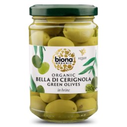 Masline verzi bella di cerignola in saramura bio 280g Biona