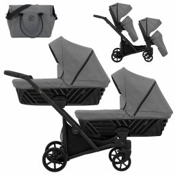 Carucior 2in1 pentru gemeni Ivento Duo Kunert