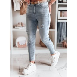 Blugi de damă mom fit MOMWAY albaștri