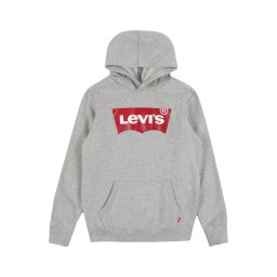 Levi's Kids Bluză de molton 'Batwing' gri amestecat / roșu / alb