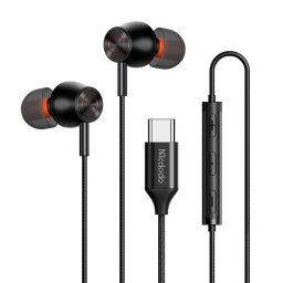 Casti 44684, USB-C, Negru
