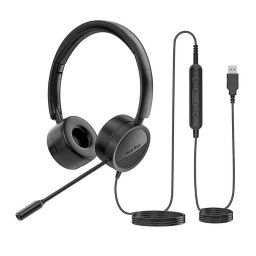 Casti 47166, Cu fir, Negru