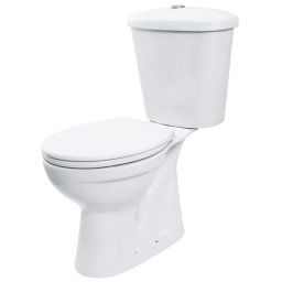 FUNKIA - Vas de WC Compact cu Scurgere Verticală, Alb (CDFD6LSS)