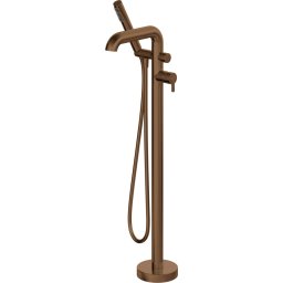 SILIA - Baterie pentru Cadă de Sine Stătătoare, cu Set de Duș, Bronz Periat (BQS_C17M)