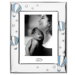 Rama Foto Argint Bebelusi 13x18 cm Balon Bleu