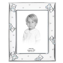 Rama Foto Argint Bebelusi 13x18 cm Ursuleti Bleu