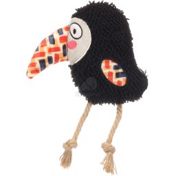 Flamingo Saffia jucărie câini - pluș și sfoară Pasăre