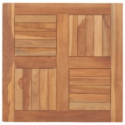 Blat de masa, 60 x 60 x 2,5 cm, lemn masiv de tec GartenMobel Dekor