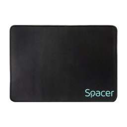 MousePAD SPACER Gaming, cauciuc si material textil, 350 x 250 x 3 mm,"SP-PAD-GAME-M", Negru