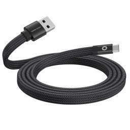 Cablu de date Mobile Origin Magnetic Flat Patented, USB/USB-C, 27W, 1m, Negru