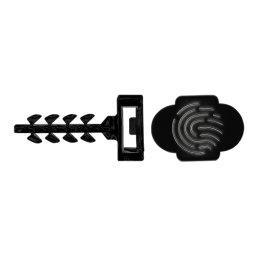 Diblu pentru bridă de cablu InsertFIX IFB 6×30, cap mare, negru, nailon PA6, CELO 946EXPIFB (125 buc.)