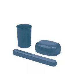 Set baie:Pahar+Suport Periuta+Savoniera Diferite culori