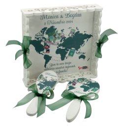 Tavita Gatit Mireasa, Travel, Nepersonalizat, dantelata, 3 piese - ALIF409022
