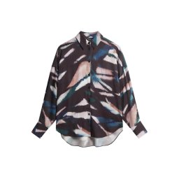 TED BAKER Cămaşă Tropiza Printed Oversized Boyfriend 279932 black