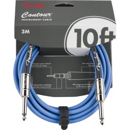 Fender Contour Series Instrument Cable Lake Placid Blue 3m