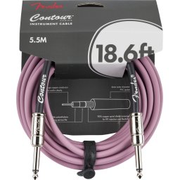 Fender Contour Series Instrument Cable Burgundy Mist 5.5m