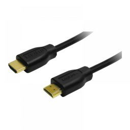 CABLU video LOGILINK, HDMI (T) la HDMI (T), 1m, conectori auriti, rezolutie maxima 4K UHD (3840 x 2160) la 30 Hz, negru, CH0035