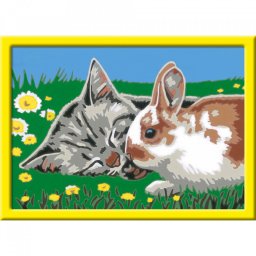 Creart - Pictura Pisicuta Si Iepuras