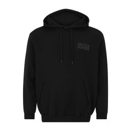 Jack & Jones Plus Pulover 'JJECorp' gri / negru