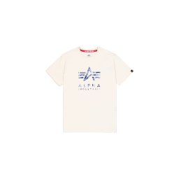 ALPHA INDUSTRIES Tricou albastru marin / bleumarin / albastru deschis / alb