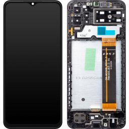 Piese si componente Display cu Touchscreen Samsung Galaxy A13 A137, cu Rama, Negru, Service Pack GH82-29228A