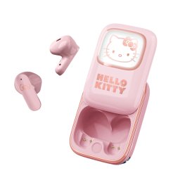 Casti Earpods cu carcasa glisanta Hello Kitty