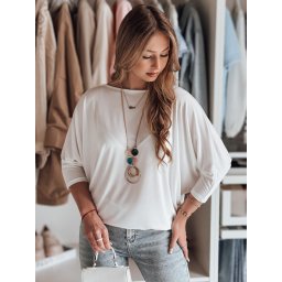 Bluză supradimensionată pentru femei LUZVIA ecru